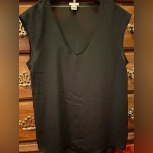 J. Crew Classic Black Sleeveless Blouse Size 4